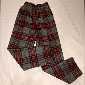 Vintage plaid trousers
